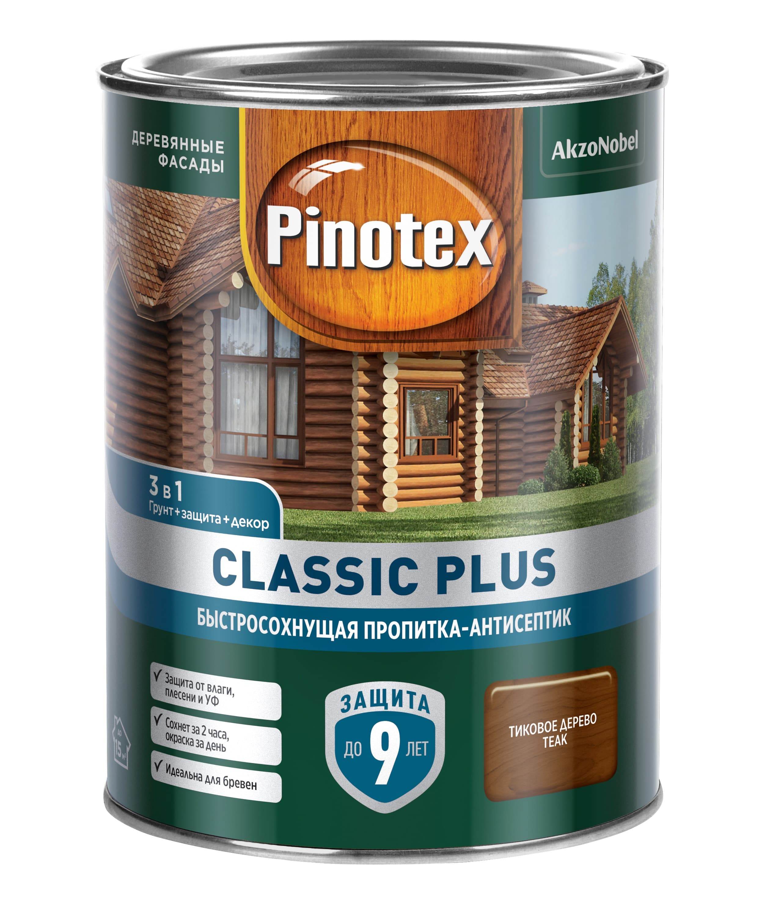 Пропитка-антисептик Omnitex (Pinotex) CLASSIC PLUS 3В1 палисандр 0,9л50035708- купить в АПлайн