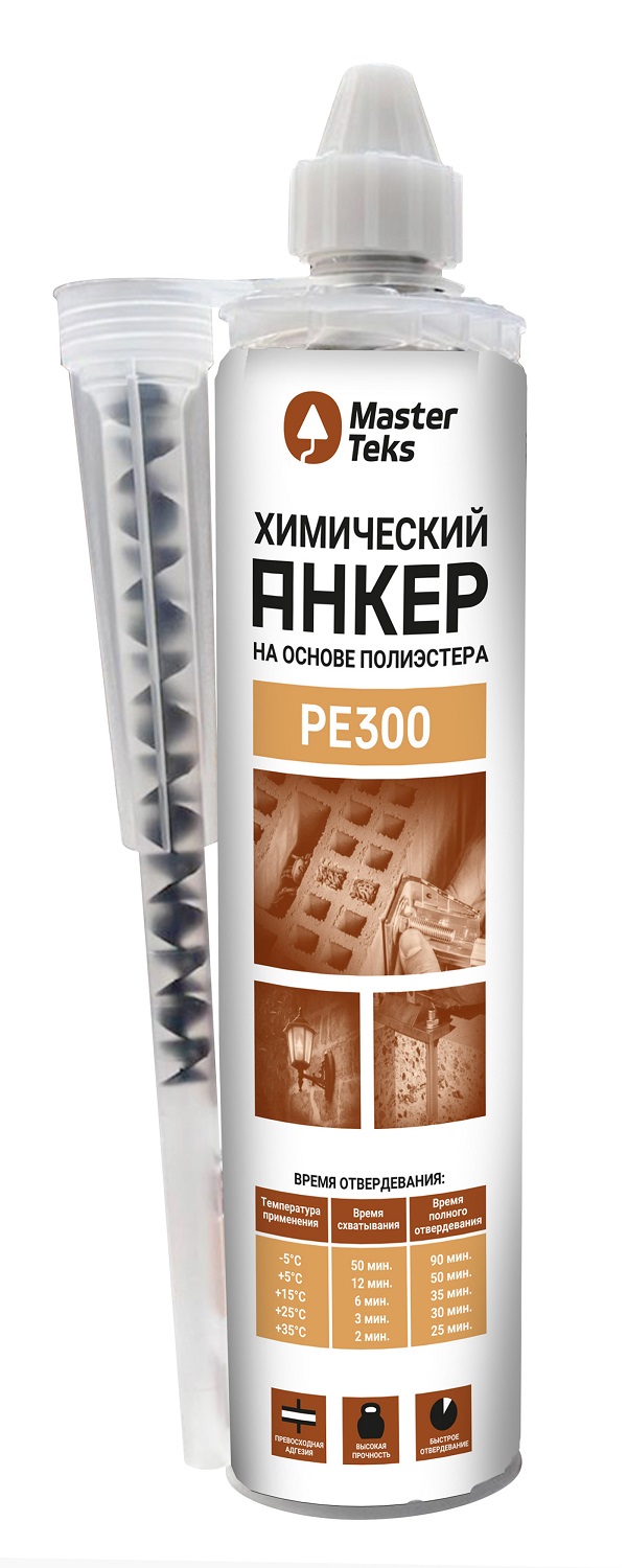 Анкер химический MasterTeks на основе полиэстера PE300 300мл /97822629782262- купить в АПлайн