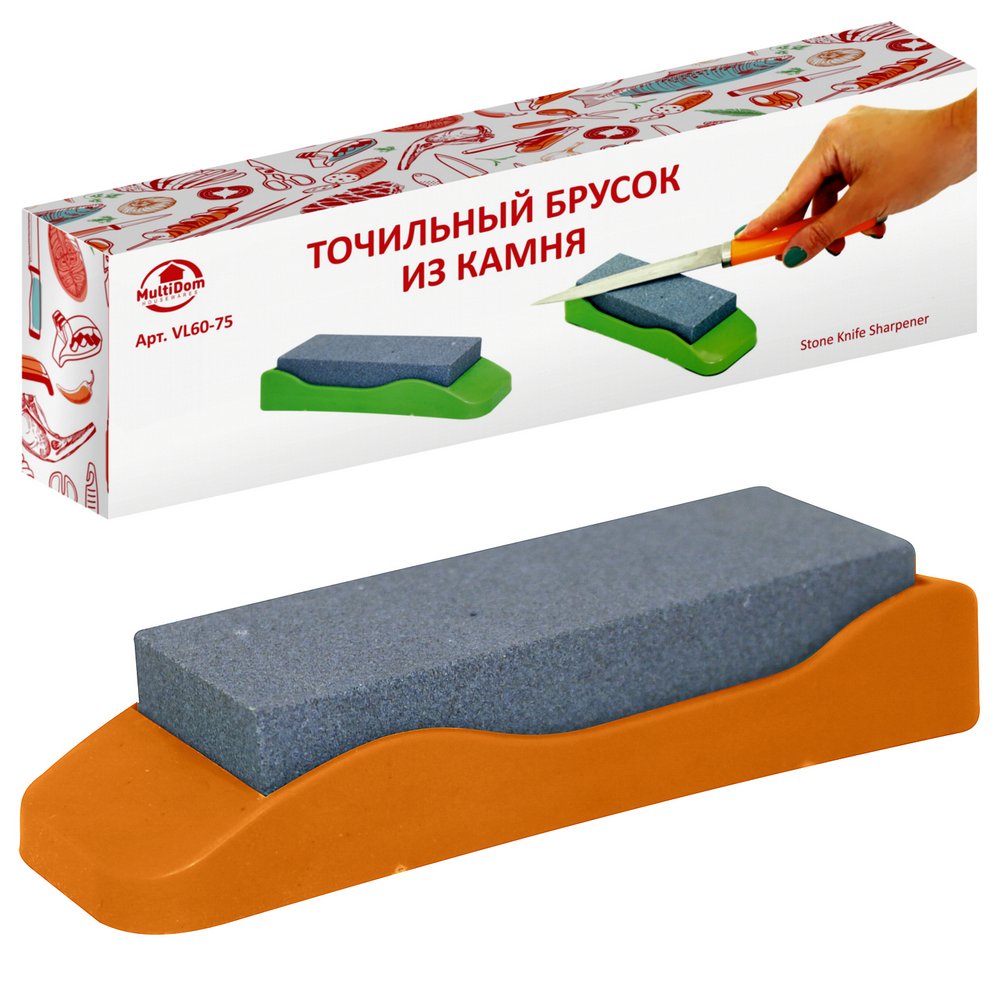 Брусок точильный из камня Мультидом 14.5х4х3.5см VL60-75VL60-75- купить в АПлайн