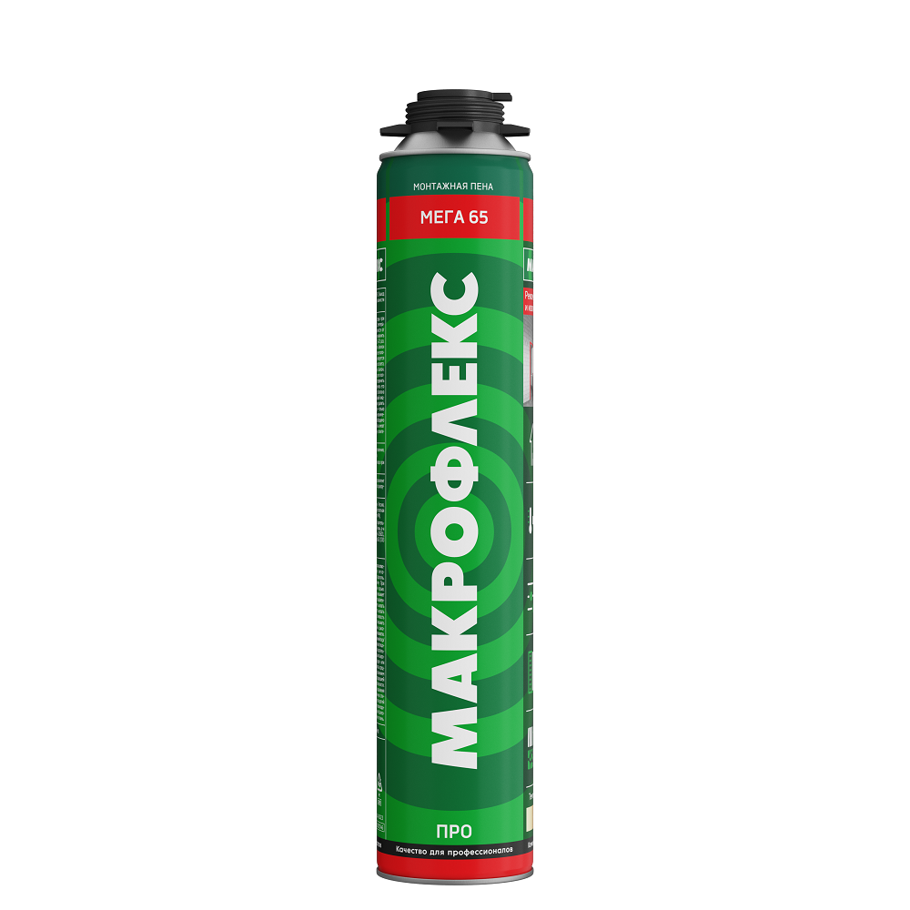Пена монтажная МАКРОФЛЕКС МЕГА 65 PRO всесезонная 850мл /3003541/30533913053391- купить в АПлайн