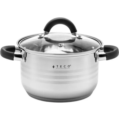 Кастрюля нерж. Teco 6,5л 24см TC-C6500-06B TC-C6500-06B- купить в АПлайн