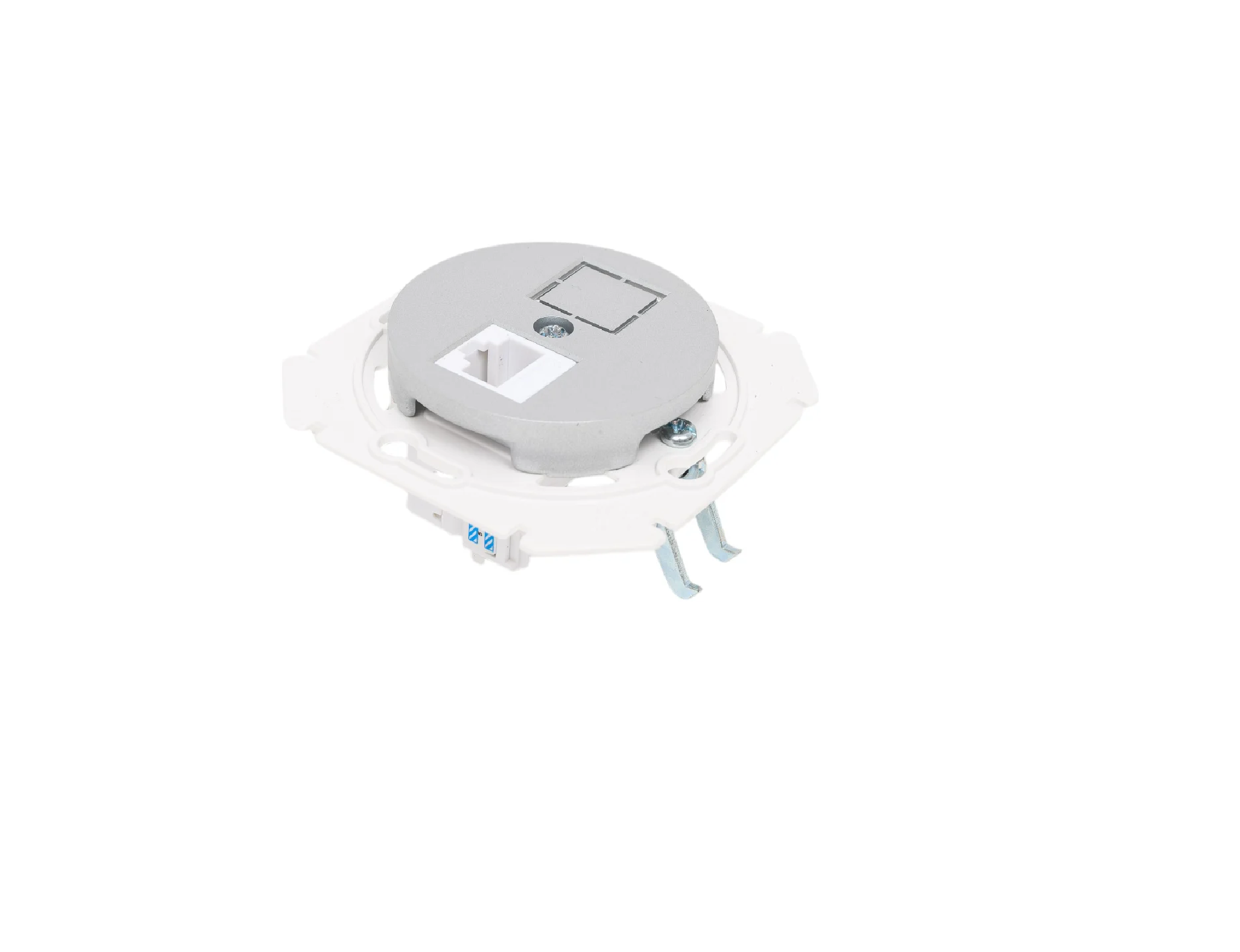 Розетка "Ретро Прованс" 1 СП серебро механизм комп. RJ-45 Bylectrica РК18-6311 (078)- купить в АПлайн