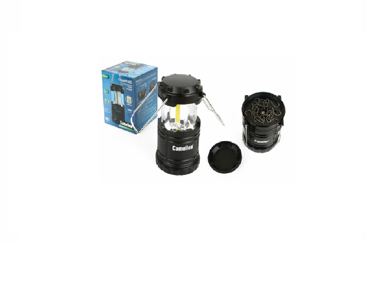 Фонарь кемпинговый черный с крюком LED5632 (3xR03) 3св/д COB (90lm) Camelion /266/e13368- купить в АПлайн