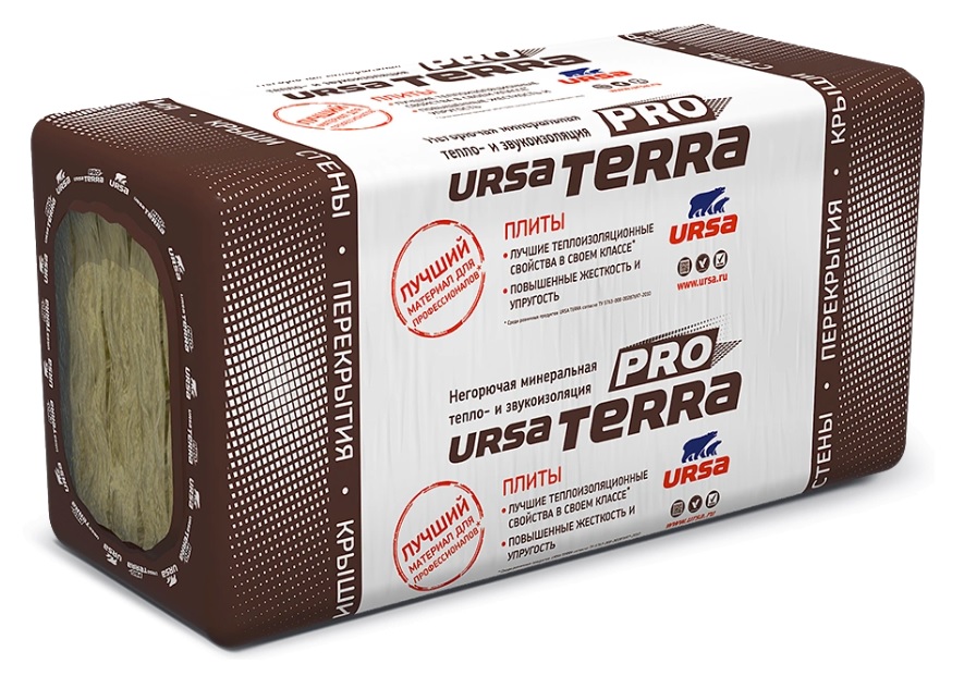 Утеплитель "Ursa" TERRA 34 PN PRO 1000х610х50мм / 4,88м2 - 0,244м3 / 8 плит / 20959612095961- купить в АПлайн
