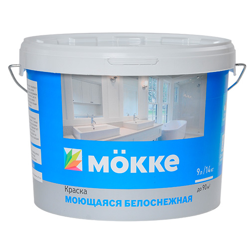 Краска в/д MÖKKE акриловая интерьерная моющаяся 3кг***5218- купить в АПлайн